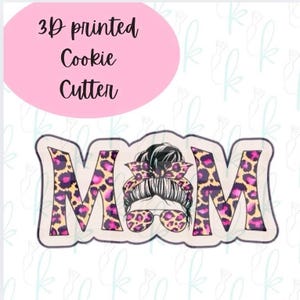 Mom Bun Plaque Cookie Cutter