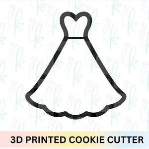 Classic Wedding Dress Cookie Cutter