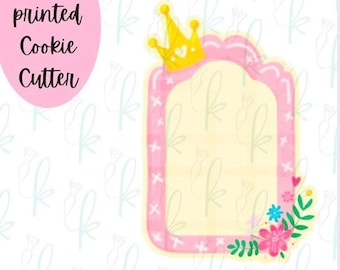 Floral Crown Plaque Cookie Cutter