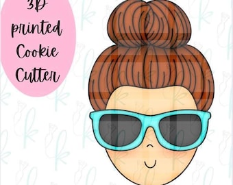 Mom Bun Cookie Cutter