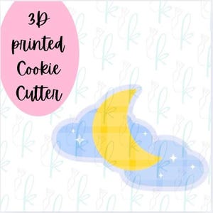 Moon and Clouds Cookie Cutter