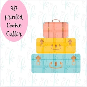 Suitcase Stack Cookie Cutter