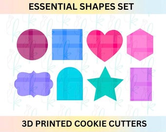 Set di 8 formine per biscotti Basic Essential Shapes