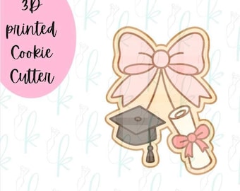 Coquette Bow Graduation Cookie Cutter