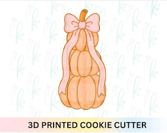 Coquette Bow Pumpkin Stack Cookie Cutter