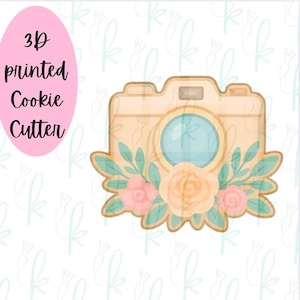 Floral Camera Cookie Cutter