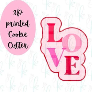 Love Plaque Cookie Cutter