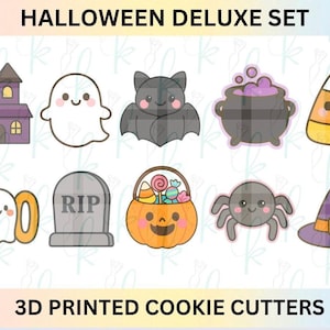 Classic Halloween Core and Deluxe Sets - 6 or 10 3D Printed Cookie Cutters