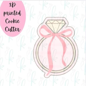 Coquette Engagement Ring Cookie Cutter