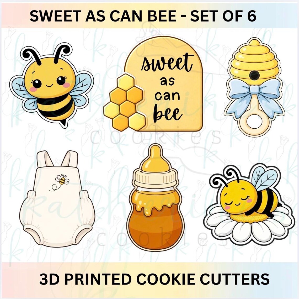 Sweet as Can Bee - Baby Shower Set of 6 Cookie Cutters - Etsy