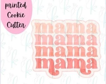 Retro Mama Plaque Cookie Cutter