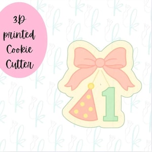 Coquette Bow Birthday Cookie Cutter