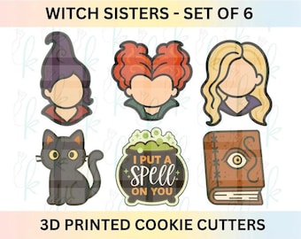 Witch Sisters - Set of 6 Cookie Cutters