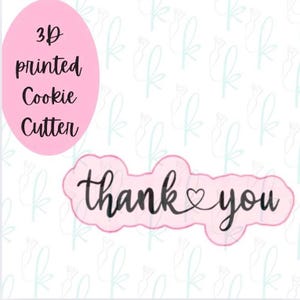 Skinny Thank You Cookie Cutter