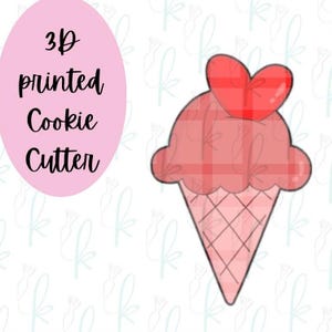 Valentinstag Eistüte Cookie Cutter