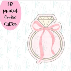 Coquette Engagement Ring Cookie Cutter