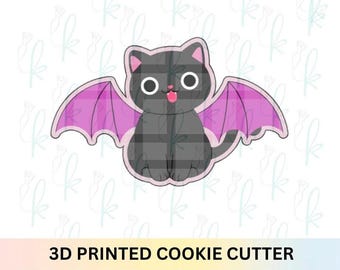 Bat Wing Black Cat Cookie Cutter
