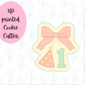 Coquette Bow Birthday Cookie Cutter