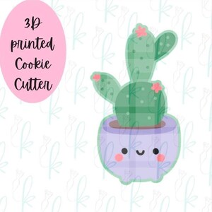 Potted Prickly Pear Cactus Cookie Cutter