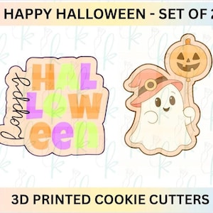 Happy Halloween - Set of 2 3D Printed Cookie Cutters