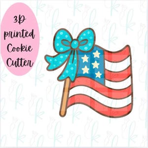 Bow Flag Cookie Cutter