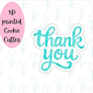Retro Thank You Cookie Cutter