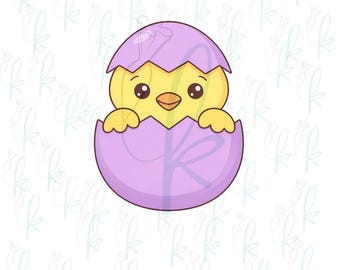 Hatching Easter Egg Chick Cookie Cutter