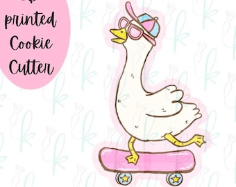 Silly Skateboard Goose Cookie Cutter