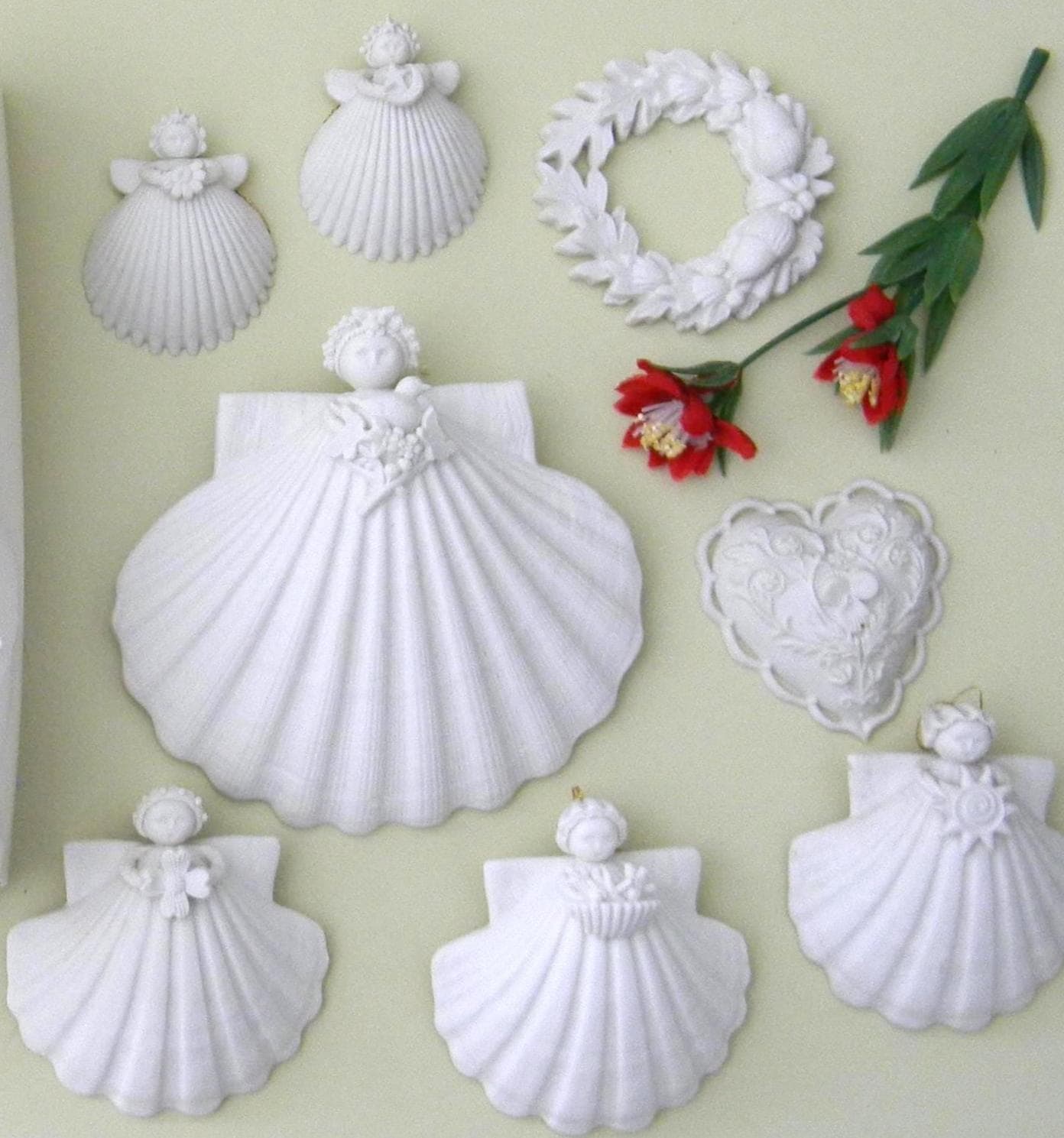 Porcelain Margaret Furlong Angel Ornaments - Etsy