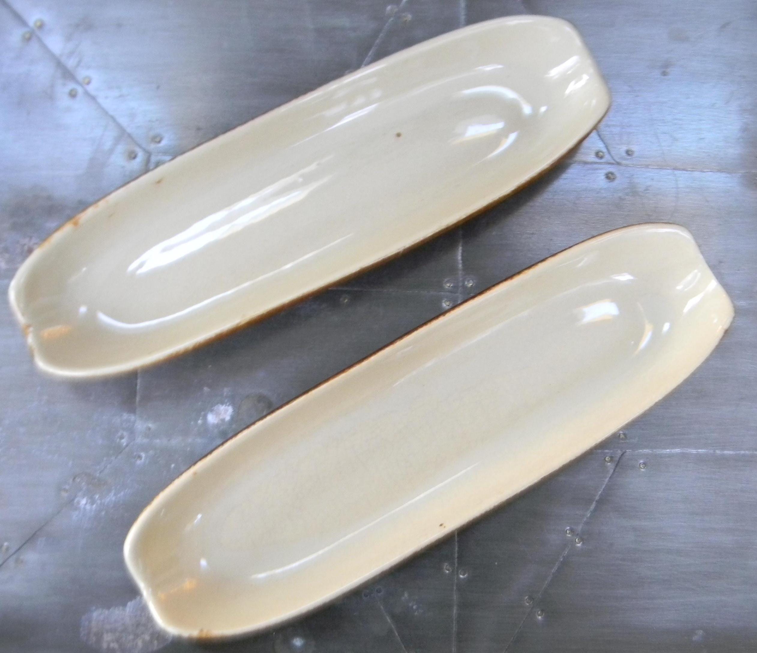 ヴィンテージ 彫刻　プレート　焼き物　瀬戸もの Vintage blue pottery - Etsy 日本