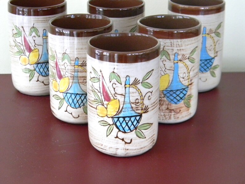 Retro Juice Glasses