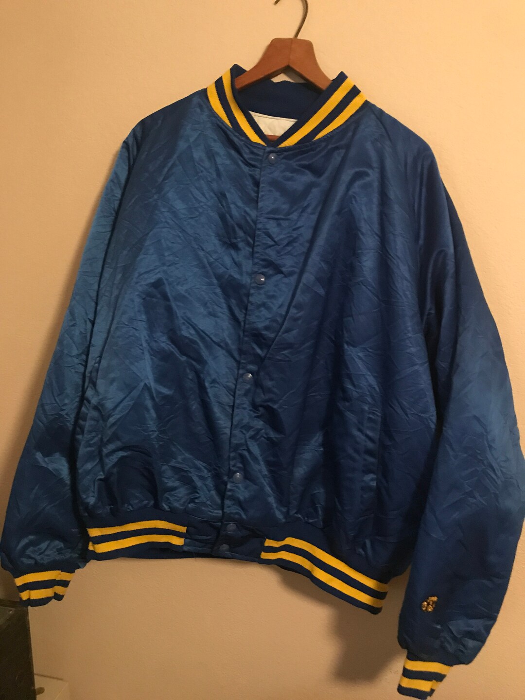 Vintage Mens Baseball Warm up Jacket Etsy