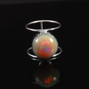 Sale!! Opal ring, silver rings, statement rings, midi rings, .925 sterling silver ring graduation gift Opal Gemstone