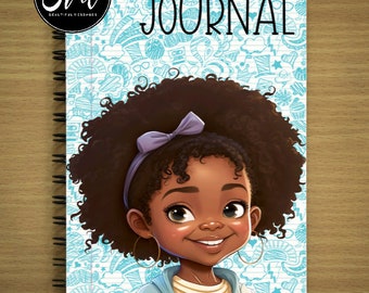 YOUTH JOURNALS designed for little girls of color; journaling; books; journals; notebooks; reading; diary; writing