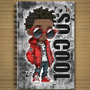 YOUTH JOURNALS designed for little boys of color; journaling; books; journals; notebooks; reading; diary; writing