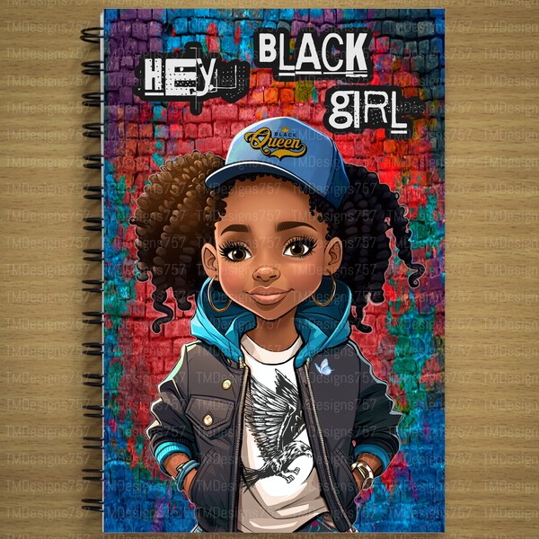 African American Queen Notebook Etsy