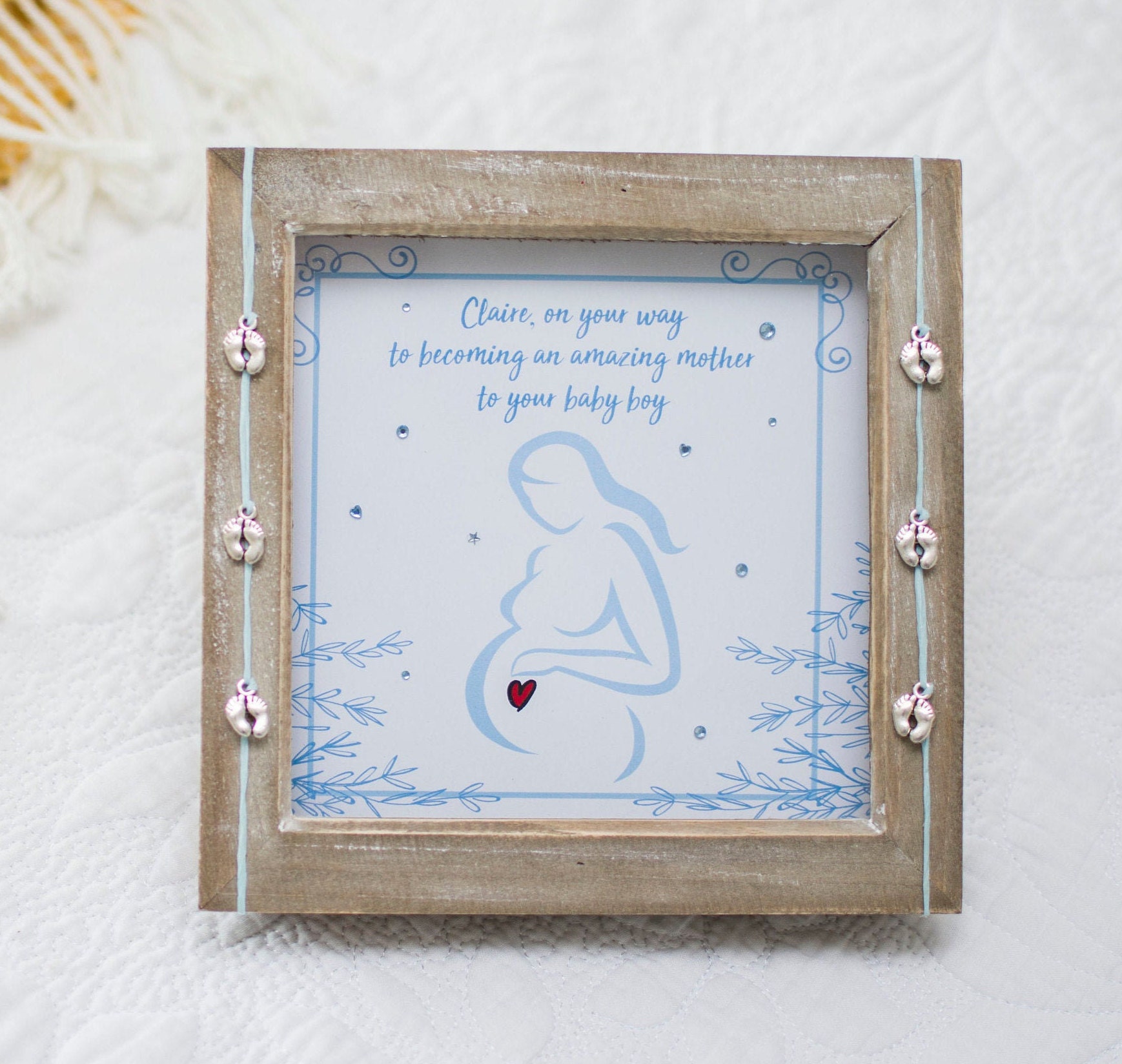 Personalised pregnancy gift / keepsake for pregnant best Etsy