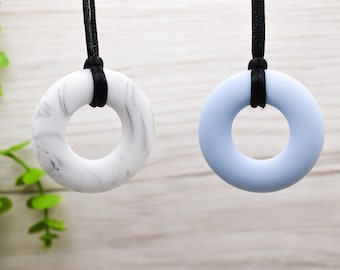 Hoop Silicone Necklace | Sensory Fidget Necklace | Fidget Jewelry