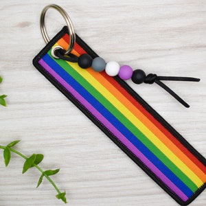 Asexual Pride Keychain | Pride Keyring