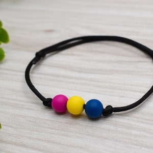 Pansexual Pride Armband | Sensorisches Fidget Armband | Fidget Schmuck