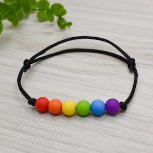 Regenbogen Gay Pride Armband | Sensorisches Fidget Armband | Fidget Schmuck