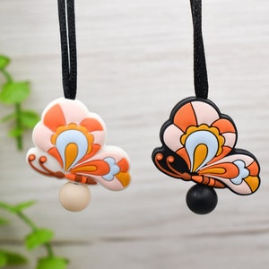 DISCONTINUED Retro Butterfly Necklace | Sensory Fidget Necklace | Fidget Jewelry