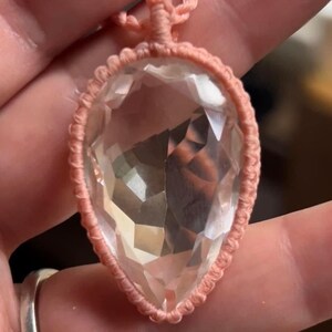 Gorgeous Faceted Clear Quartz Necklace