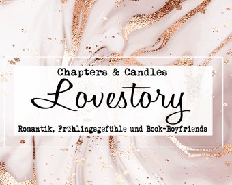 Lovestory | Bookish Soy Candle | Genre Candle I Glitter Candle