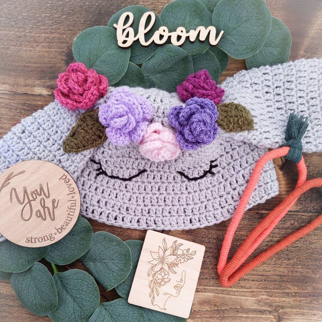 Add on Crochet Flower Crown Etsy UK