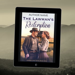 Pre-Made Western Romance E-book Cover - Premade cover -Premade cover for ebook - ebook cover