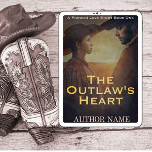 Pre-Made Western Romance E-book Cover - Premade cover -Premade cover for ebook - ebook cover