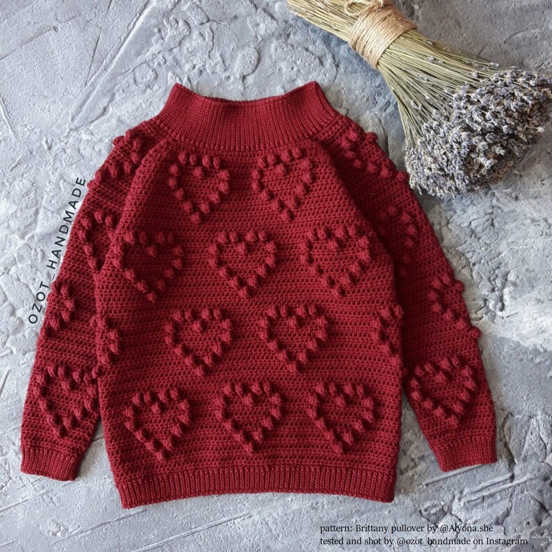 Crochet pullover/sweater detailed tutorial RECIPE for all Etsy