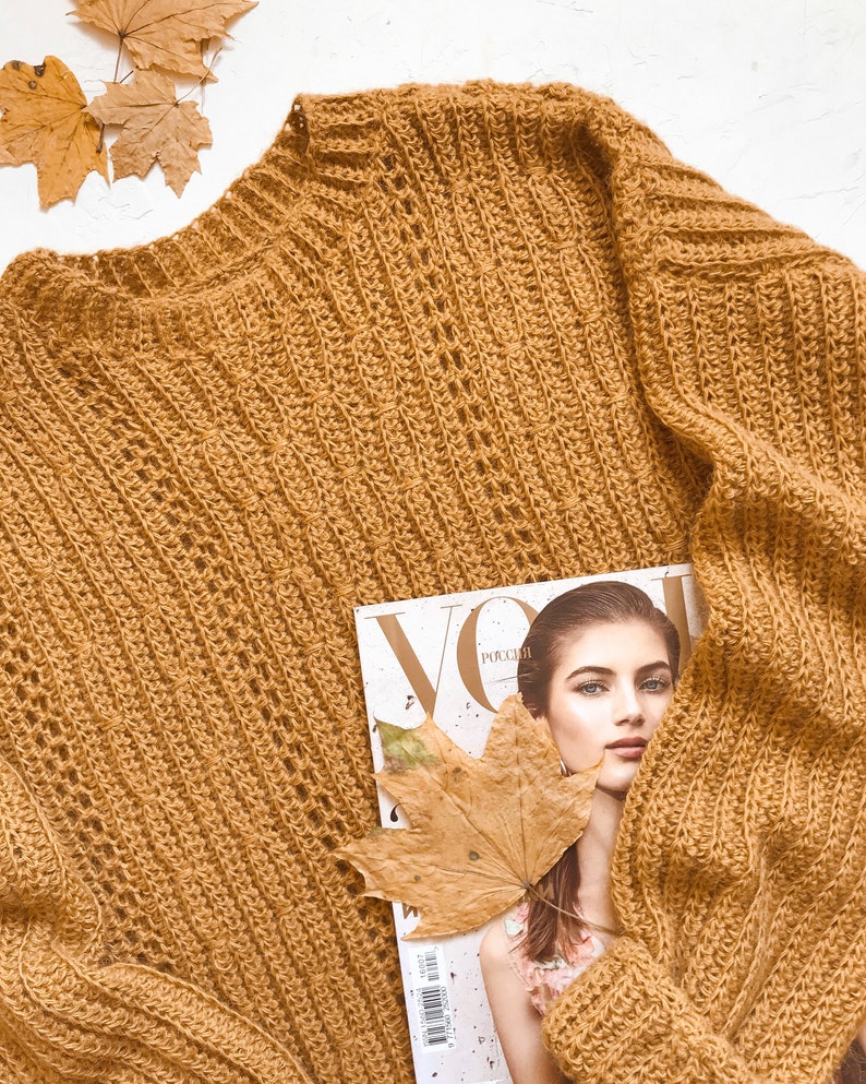 Crochet pullover/sweater detailed tutorial for INTERMEDIATE Etsy