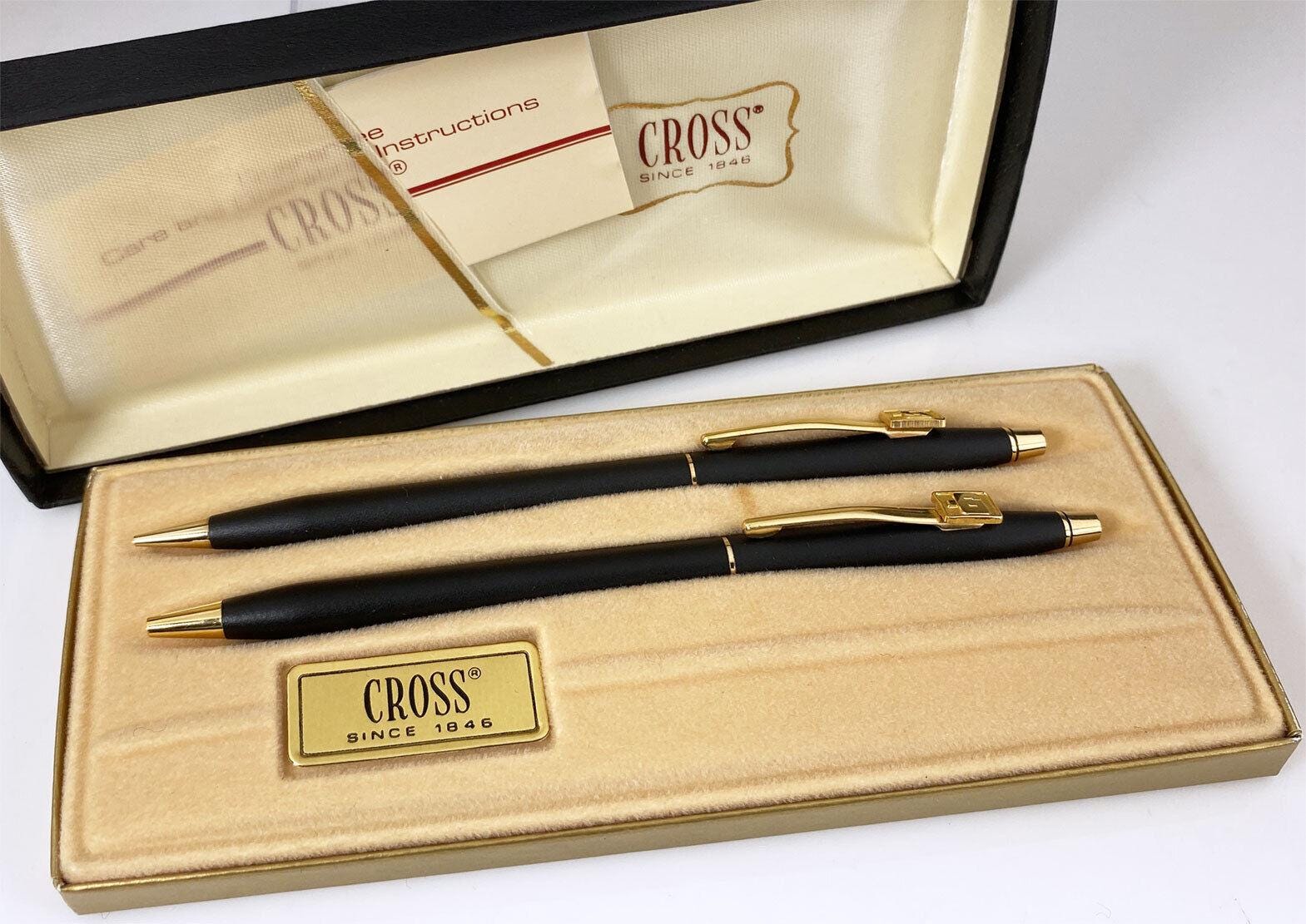 Cross 金メッキ 12KT ボールペン ビンテージ 箱付き Cross 金メッキ 12KT ボールペン ビンテージ 箱付き